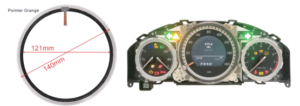 Speedometer Pointer for Mercedes W204/W212 Instrument Cluster