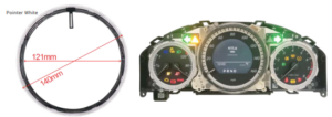 Speedometer Pointer for Mercedes W204/W212 Instrument Cluster