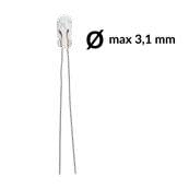 Wire base miniature incandescent light bulbs, T1 115mA 5V. Pack of 5 pcs.