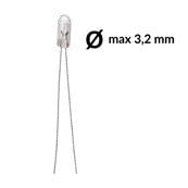 Wire base miniature incandescent light bulbs, T1 80mA 14V Pack of 5 pcs