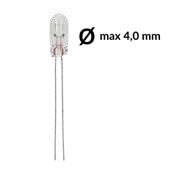 Wire base miniature incandescent light bulb, T4 70mA 24V. Pack of 5 pcs.