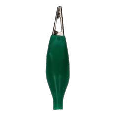 Green insulated crocodile clips - Pack of 10