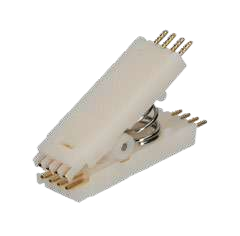 Test clip for DIL8 devices