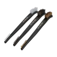 Set of 1xNylon, 1XSteel and 1XBrass double ended cleaning brushes - SEI-K01-BRU