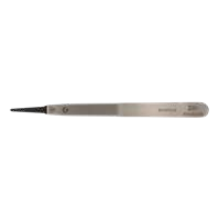 Anti-static tweezers with rounded plastic tip (127x10x5mm)