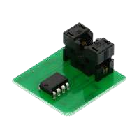 Adapter socket from MSOP8 SOCKET to DIL8-IN-CLIP